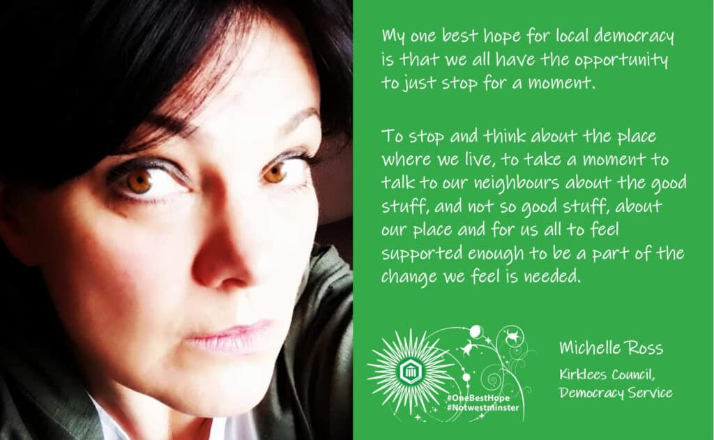 Michelle Ross Voice and Influence Worker Kirklees Democracy Commission